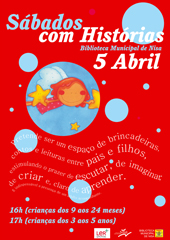 Cartaz Sábados com História Abril