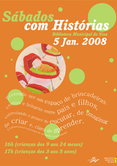 Cartaz S&aacute;bados com Hist&oacute;ria Janeiro