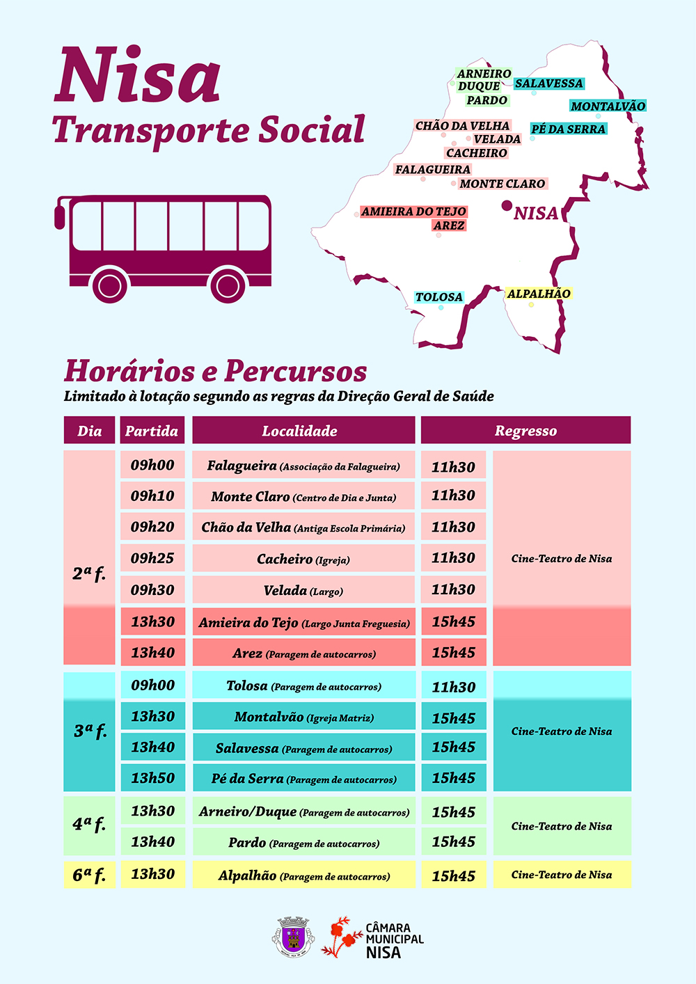 horarios transporteg