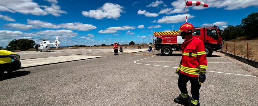 Heliporto de Nisa comprova importância estratégica com duas operações de emergência heliporto