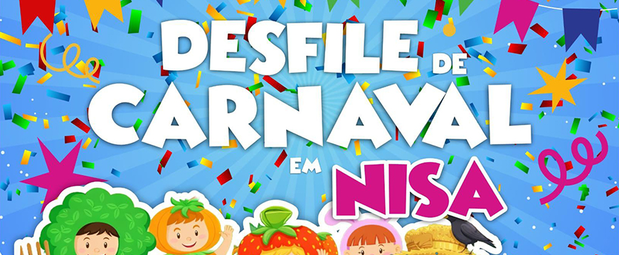 O Carnaval está a chegar a Nisa! desfile escola