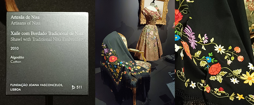 Nisa em destaque na exposição “Arte & Moda” da Fundação Calouste Gulbenkian xaile fundacaoCG