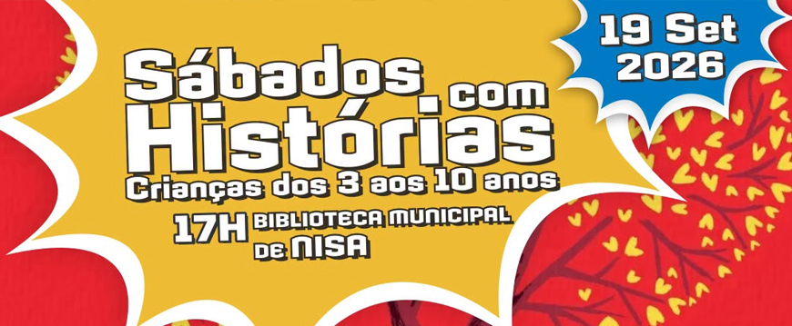 Sábados com Histórias na Biblioteca Municipal de Nisa sab set 2026