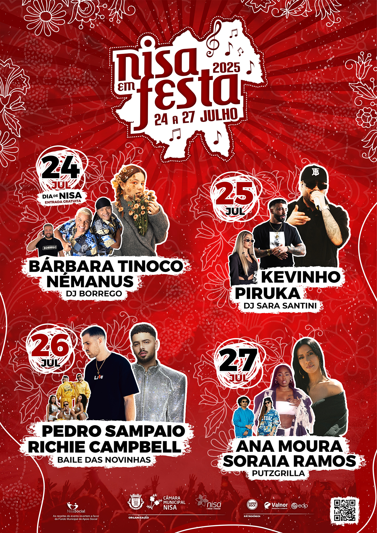 Cartaz Nisa em Festa 2025